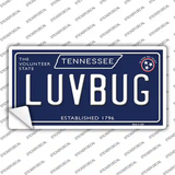 Luv Bug Tennessee Blue Novelty Sticker Decal Small