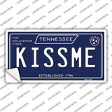 Kiss Me Tennessee Blue Novelty Sticker Decal Small