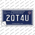 2QT4U Tennessee Blue Novelty Sticker Decal Small