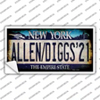 Allen Diggs 21 NY Blue Novelty Sticker Decal Small