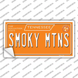 Smoky Mtns Tennessee Orange Novelty Sticker Decal Small