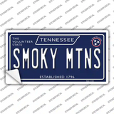 Smoky Mtns Tennessee Blue Novelty Sticker Decal Small