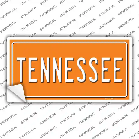 Tennessee Orange Novelty Sticker Decal Small