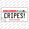 Cripes Wisconsin Novelty Sticker Decal Small