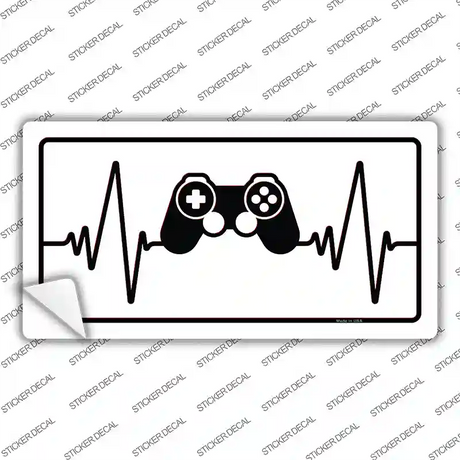 Video Games Heart Beat Novelty Sticker Decal Small