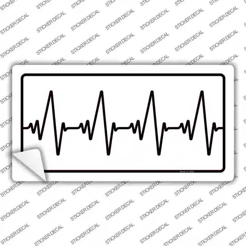 Heart Beats Novelty Sticker Decal