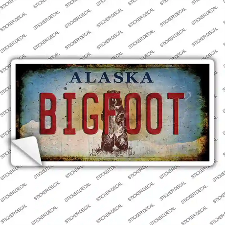 Bigfoot Alaska Novelty Sticker Decal Small