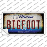 Bigfoot Illinois Novelty Sticker Decal Small