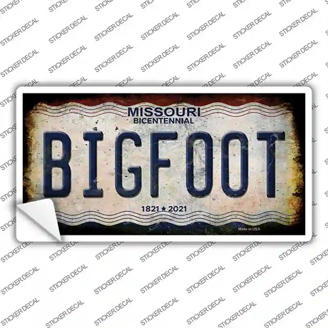 Bigfoot Missouri Novelty Sticker Decal Small