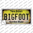 Bigfoot New Jersey Novelty Sticker Decal Small