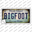 Bigfoot Rhode Island Novelty Sticker Decal Small