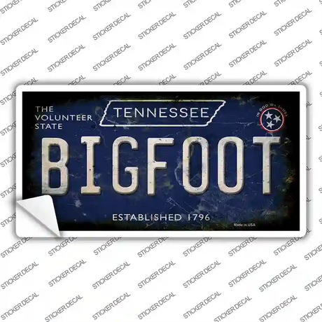 Bigfoot Tennessee Novelty Sticker Decal Small