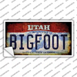 Bigfoot Utah Novelty Sticker Decal Small