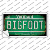 Bigfoot Vermont Novelty Sticker Decal Small