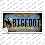 Bigfoot Wyoming Novelty Sticker Decal Small