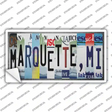 Marquette MI Strip Art Novelty Sticker Decal Small