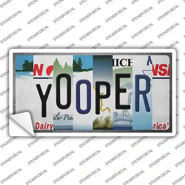 Yooper Strip Art Novelty Sticker Decal | Smart Blonde