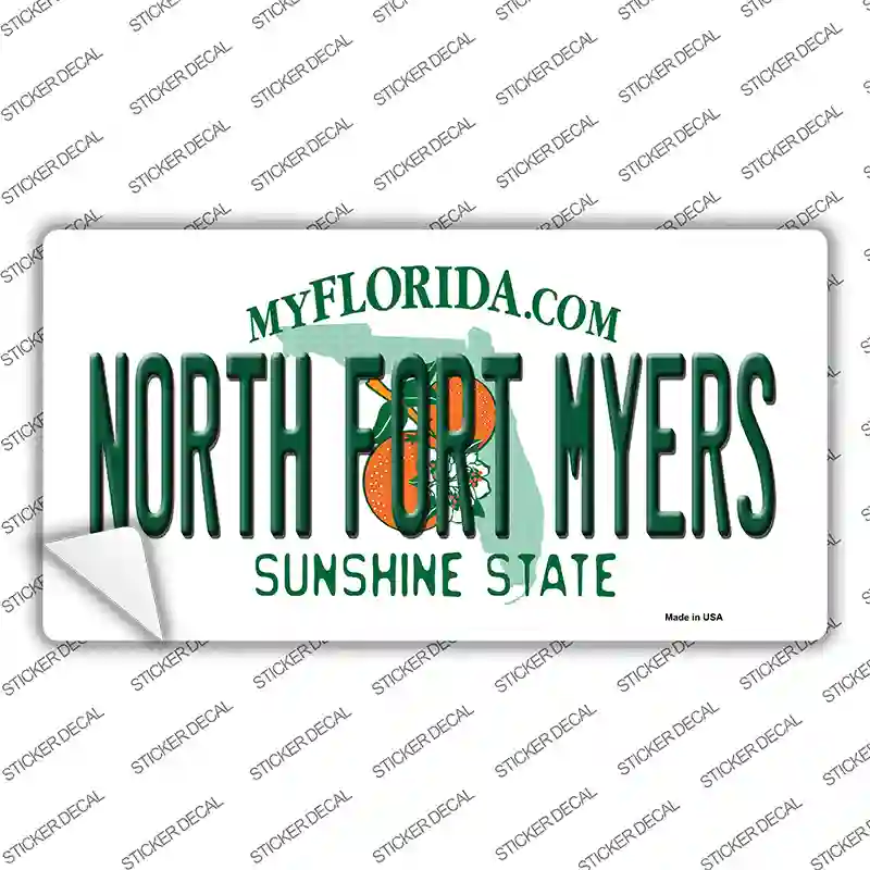 North Fort Myers Florida Novelty Sticker Decal Small