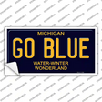 Go Blue Michigan Blue Novelty Sticker Decal Small