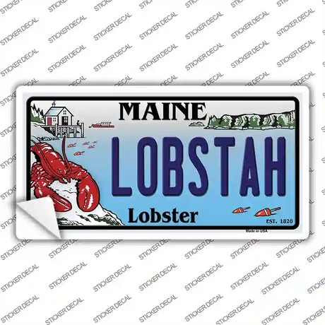 Lobstah Maine Lobster Novelty Sticker Decal Small