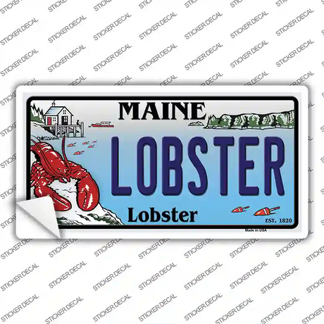 Lobster Maine Lobster Novelty Sticker Decal Small