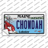 Chowdah Maine Lobster Novelty Sticker Decal Small