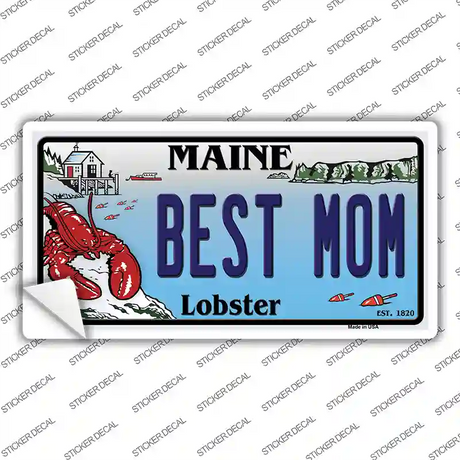 Best Mom Maine Lobster Novelty Sticker Decal Small