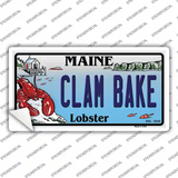 Clam Bake Maine Lobster Novelty Sticker Decal Small