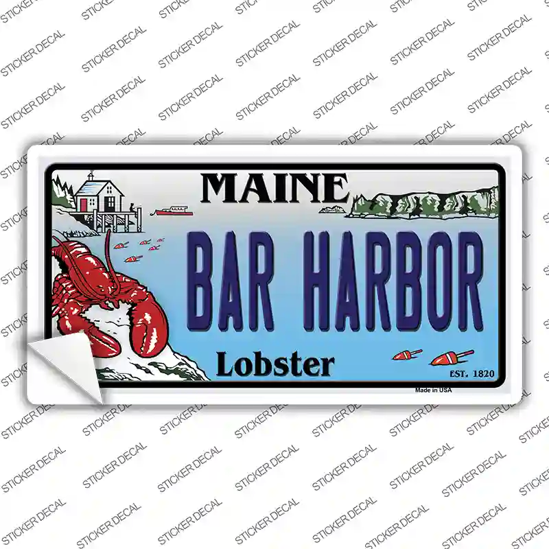 Bar Harbor Maine Lobster Novelty Sticker Decal Small