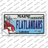 Flatlands Maine Lobster Novelty Sticker Decal Small