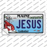 Jesus Maine Lobster Novelty Sticker Decal Small