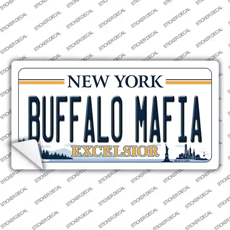 Buffalo Mafia New York Excelsior Novelty Sticker Decal Small