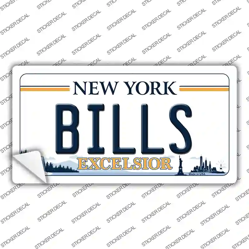 Bills New York Excelsior Novelty Sticker Decal Small