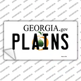 Plains Georgia Novelty Sticker Decal Small