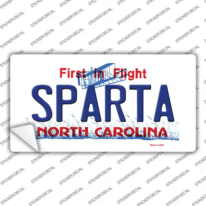 Sparta North Carolina Novelty Sticker Decal