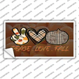 Peace Love Fall Novelty Sticker Decal Small