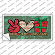 Peace Love Presents Novelty Sticker Decal Small