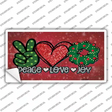 Peace Love Joy Novelty Sticker Decal Small