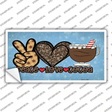 Peace Love Cocoa Novelty Sticker Decal Small