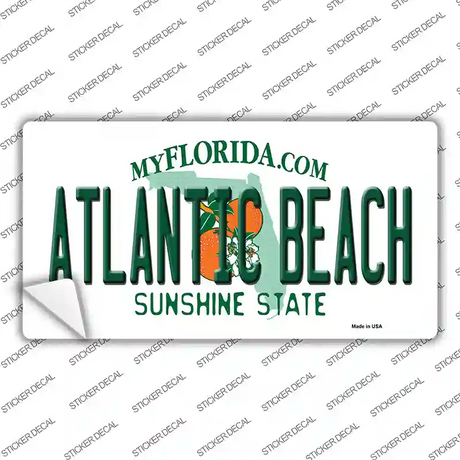 Atlantic Beach Florida Novelty Sticker Decal Small