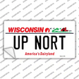 Up Nort Wisconsin Novelty Sticker Decal Small