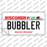 Bubbler Wisconsin Novelty Sticker Decal Small