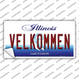 Velkommen Illinois Novelty Sticker Decal Small