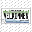 Velkommen Michigan Novelty Sticker Decal Small