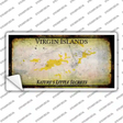 Virgin Islands Rusty Blank Novelty Sticker Decal Small