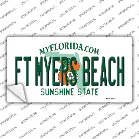 Florida FT Myers Beach Novelty Sticker Decal Small