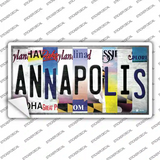 Annapolis Strip Art Novelty Sticker Decal Small