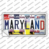 Maryland Strip Art Novelty Sticker Decal Small