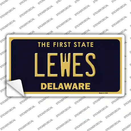 Lewes Delaware Novelty Sticker Decal Small