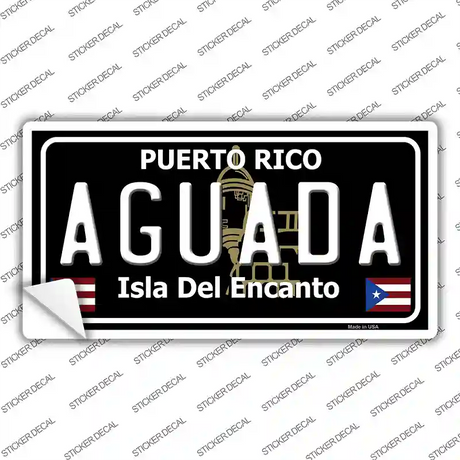 Aguada Puerto Rico Black Novelty Sticker Decal Small